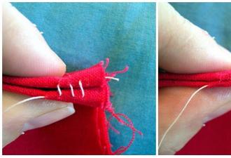 Cómo coser un agujero para que no se vea