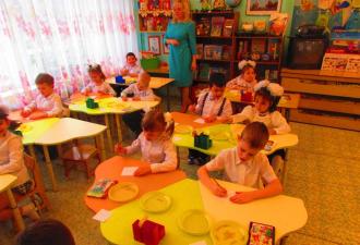 Classes on the surrounding world in the preparatory group