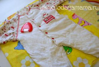 How to sew a sleeping bag for a newborn